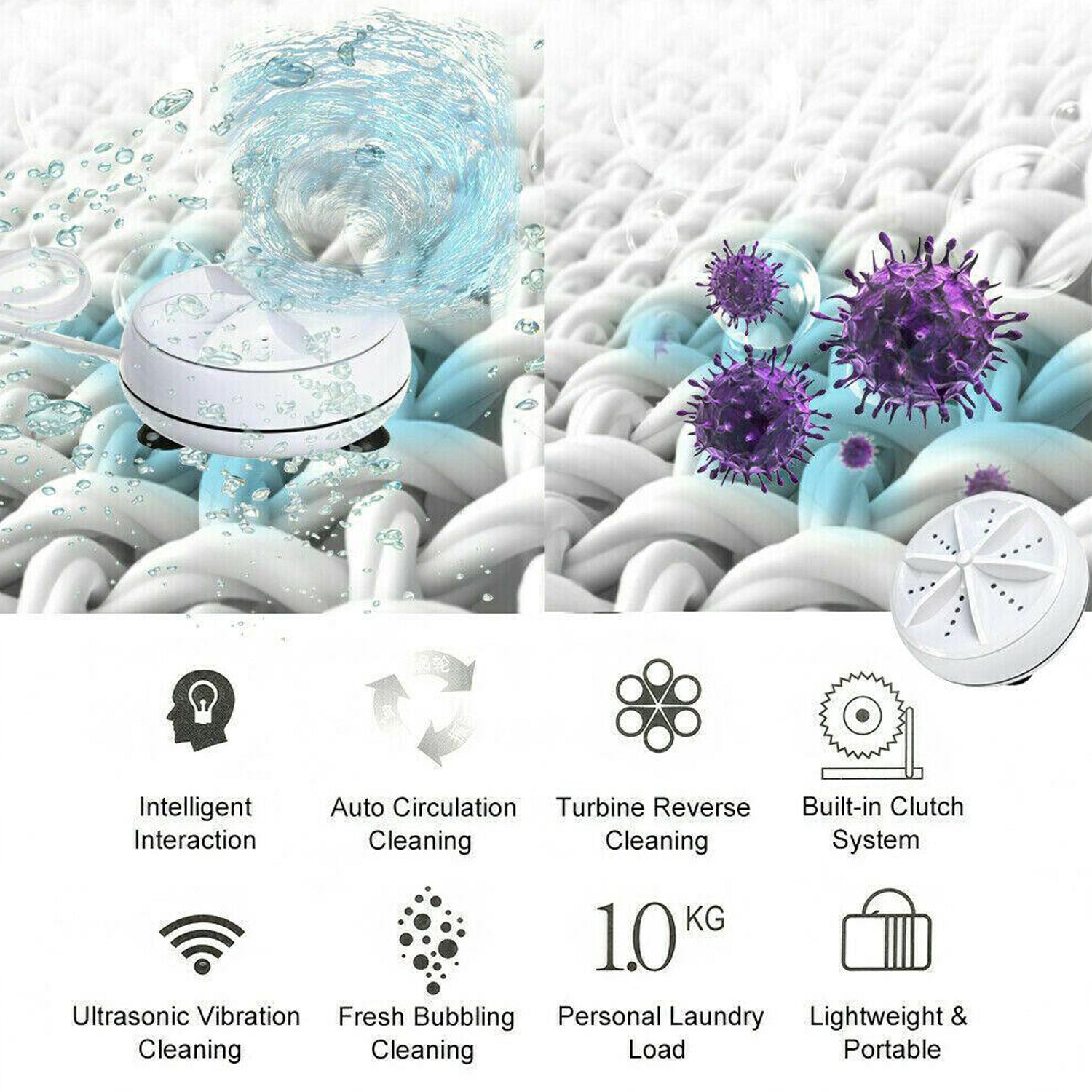 6152A Mini Washing Machine Turbine Washing Machine Door Hinge Lightweight Turbo Washer with USB Cable For Home, Camping ,College ,Rooms Use 6152A Mini Washing Machine Turbine Washing Machine Door Hinge Lightweight Turbo Washer with USB Cable For Home, Camping ,College ,Rooms Use